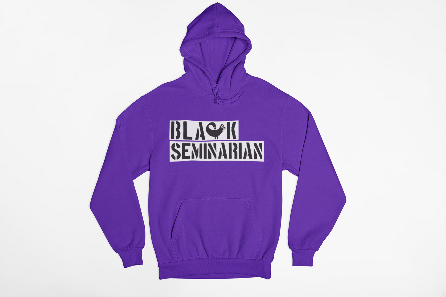 "BLACK SEMINARIAN" HOODIE PURPLE